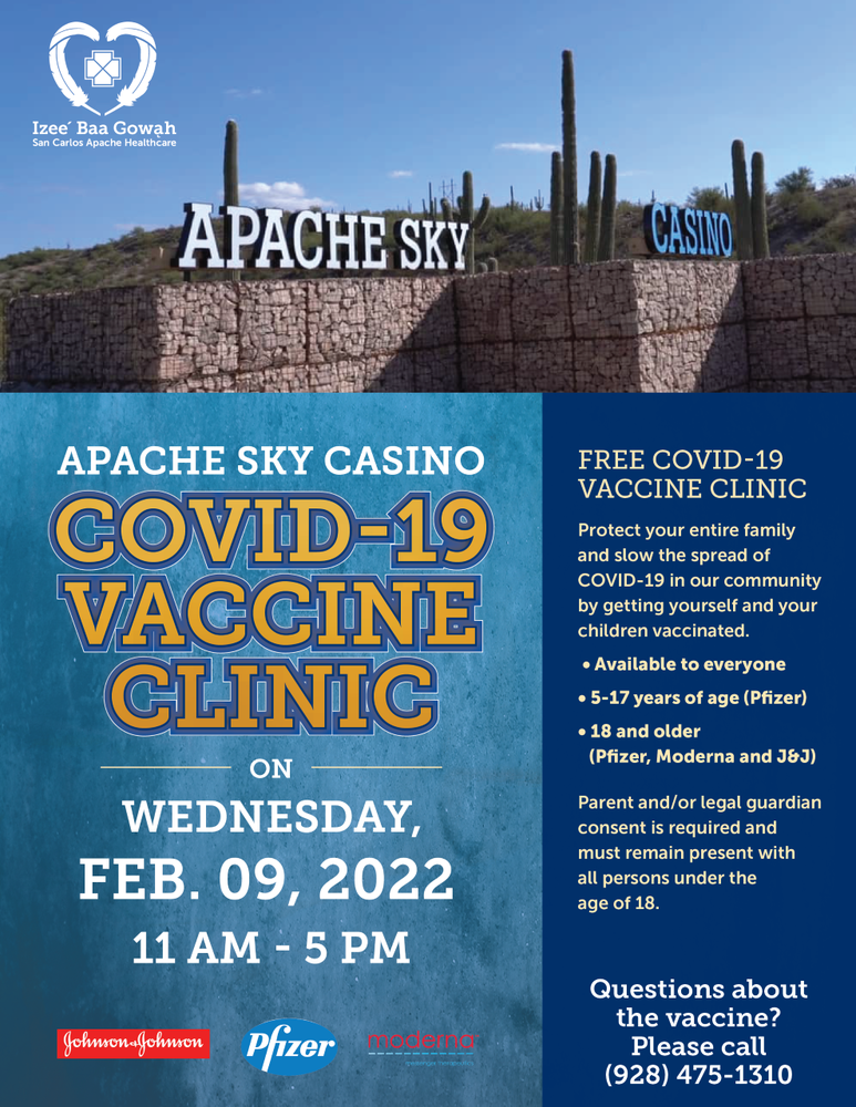 Apache Sky Casino - 11:00 AM - 5:00 PM